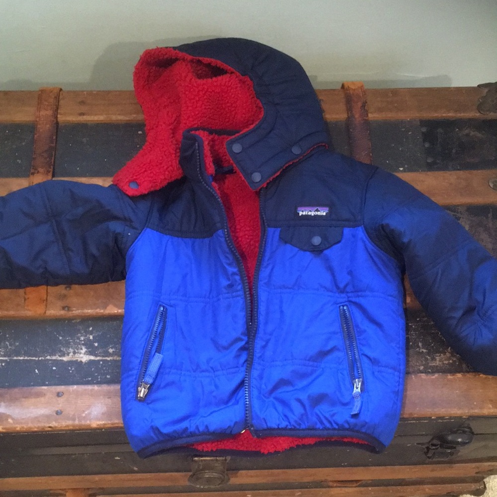 Patagonia Reversible Tribbles Hoody Jacket.